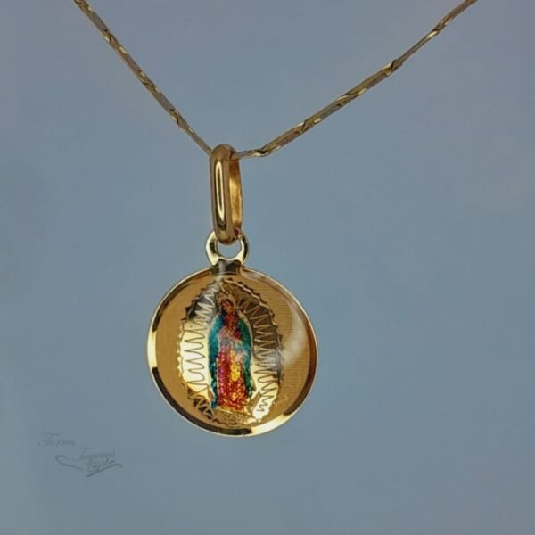 Medalla guadalupe con colores