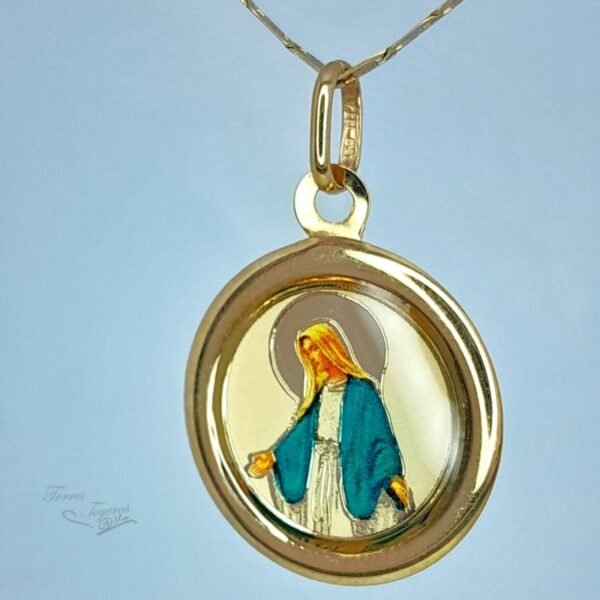 Medalla milagrosa  con colores
