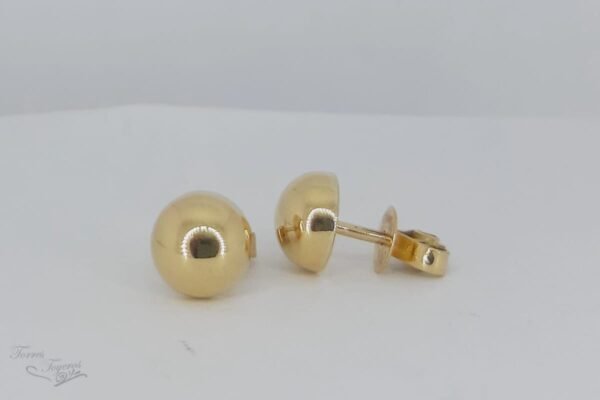 Topos media bola 8mm oro amarillo 
