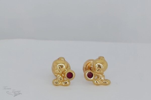 Topos piolin con rubis redondos